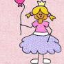 Prinzessin auf rosa